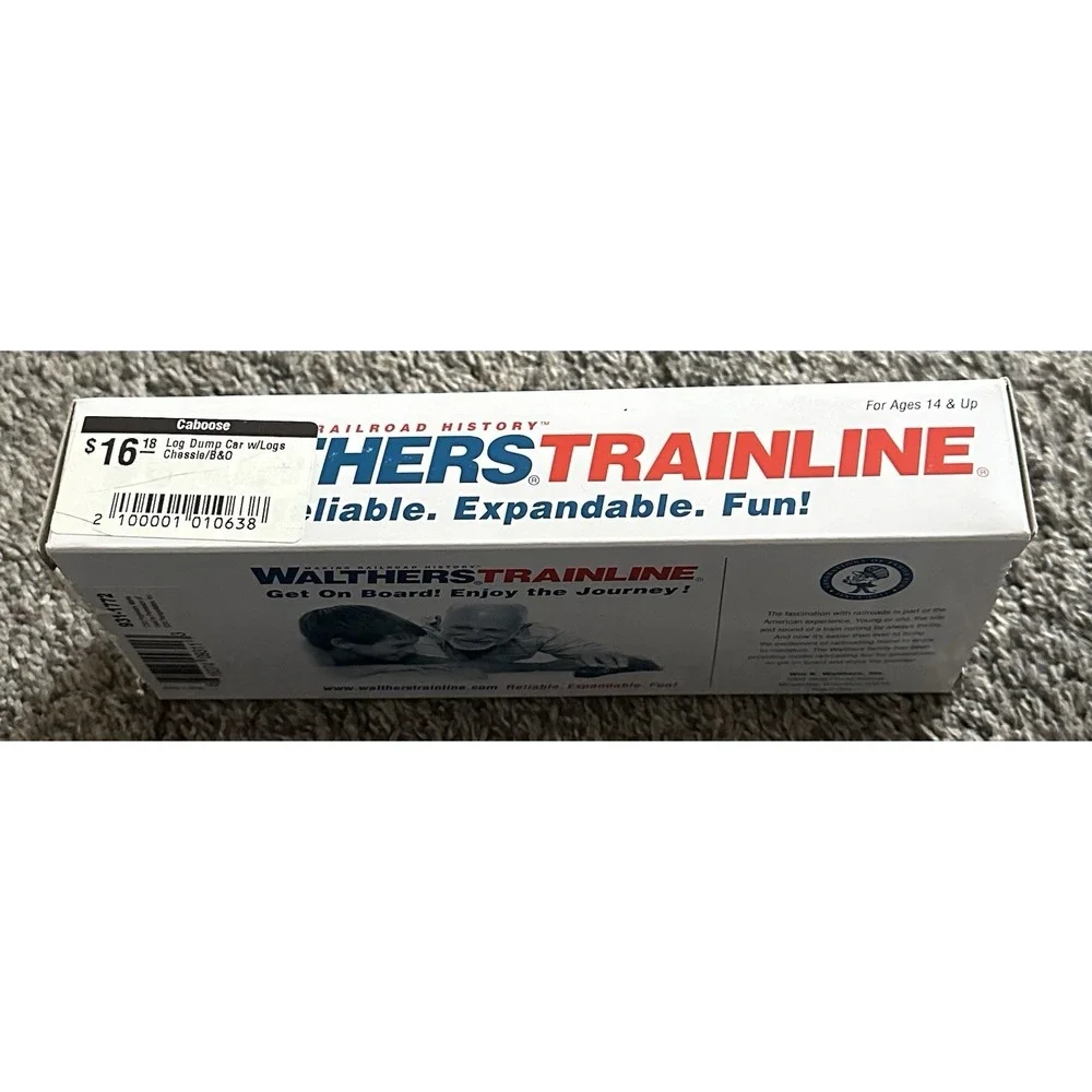 HO Train Wathers Trainline Chessie B&O 9300 Log Dump Car #931-1772